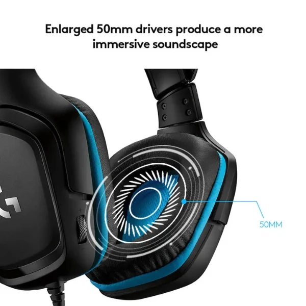 Audífonos Logitech G G432 Wired Gaming Headset - 981-000769 - Black