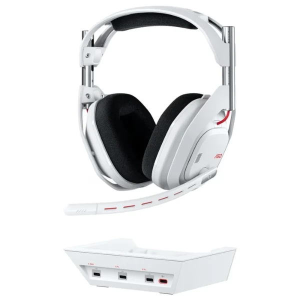 Audífonos Gamer Inalámbricos Logitech G Astro PLAYSYNC A50 Gen5 + Base Station - Drivers PRO-G Graphene 40mm - 939-002229 - Blanco
