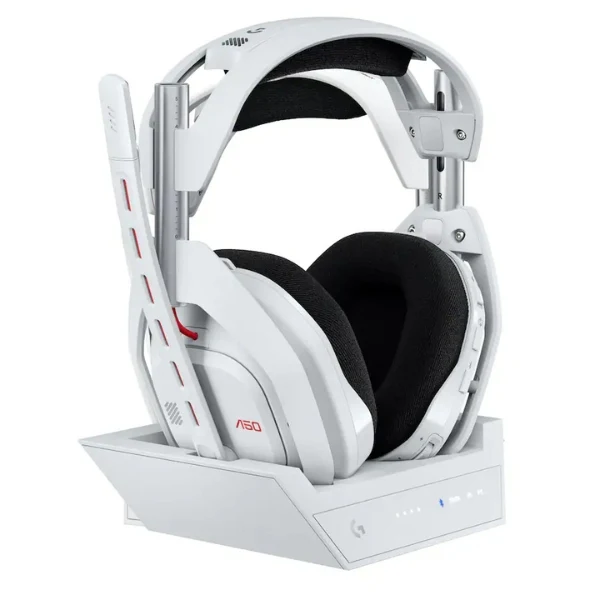Audífonos Gamer Inalámbricos Logitech G Astro PLAYSYNC A50 Gen5 + Base Station - Drivers PRO-G Graphene 40mm - 939-002229 - Blanco