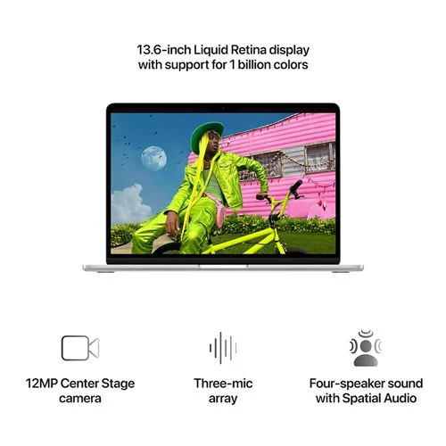 Laptop Apple MacBook Air 13.6 MDH74LL/A - Apple M5 10-Core - 16GB Unified Memory - 512GB SSD - GPU 8-Core - Silver
