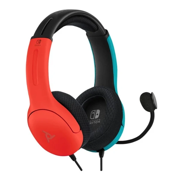 Auriculares Gaming Turtle Beach Airlite Fit Cableados - 40mm Drivers - Micrófono Bi-Direccional - Neon Blue/Red - Modelo TBS-8002-25