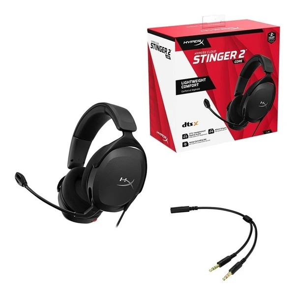 Audífonos HyperX Cloud Stinger 2 Core PC Gaming Headset - Negro - 683L9AA