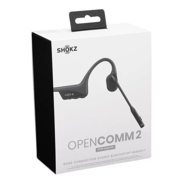 Audífonos Shokz OpenComm2 Wireless Bone Conduction Headset - Negro - C120-AN-BK-US
