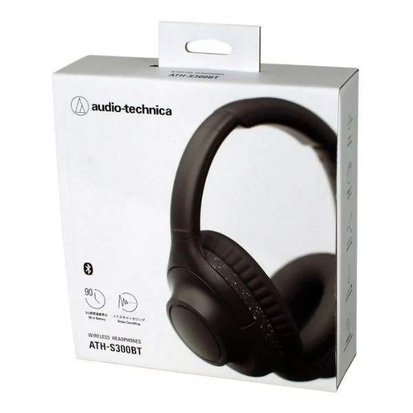 Audífono Audio-Technica ATH-S300BT Active Noise Cancelling Wireless Bluetooth Headphones - Negro - ATH-S300BTBK