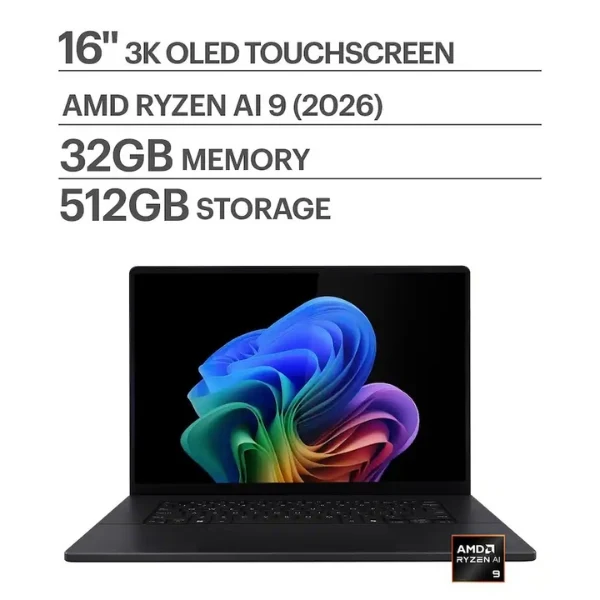 Laptop ASUS ProArt P16 Copilot+ PC Touchscreen AMD Ryzen AI 9 465 (2GHz) 32 GB RAM 512 GB SSD 16" NVIDIA GeForce RTX 5060 8 GB Win 11 Home - Nano Black