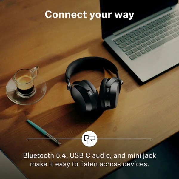 Audífonos Sennheiser MOMENTUM 5 Bluetooth Inalámbricos con Cancelación Adaptativa de Ruido Over-Ear - Negro