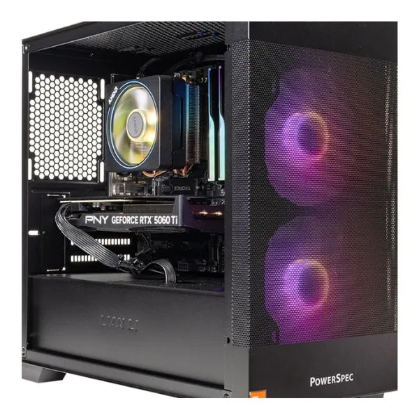 PC Computador PowerSpec G731 AMD Ryzen 7 7700X - AM5 - 32GB DDR5-6000 - 1TB NVMe SSD - Gráficos NVIDIA GeForce RTX 5060 Ti 16GB GDDR7 - Fuente 650W - 1000002611