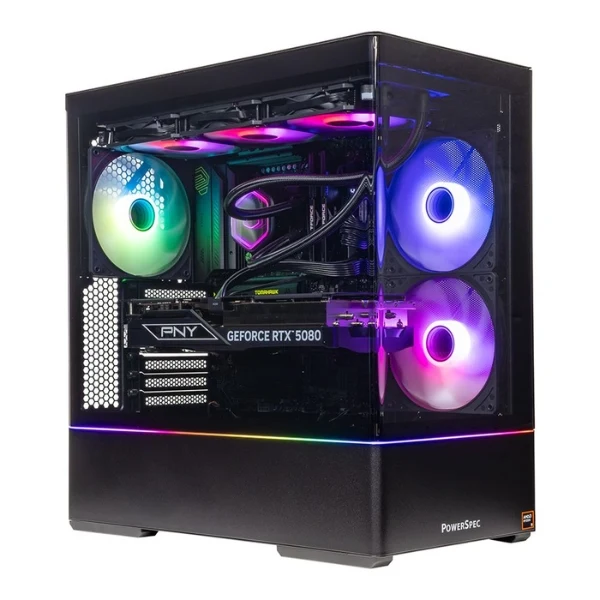 PC Computador PowerSpec G913 - Ryzen 9 9900X3D (4.4GHz) - NVIDIA GeForce RTX 5080 - 64GB RAM - 2 TB SSD NVMe