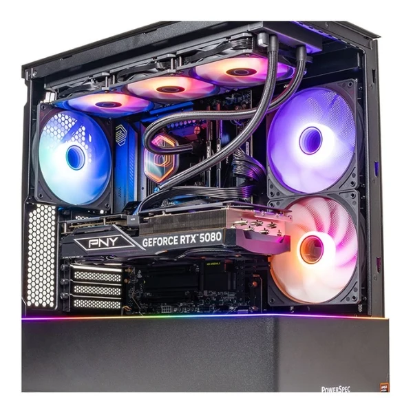 PC Computador PowerSpec G913 - Ryzen 9 9900X3D (4.4GHz) - NVIDIA GeForce RTX 5080 - 64GB RAM - 2 TB SSD NVMe