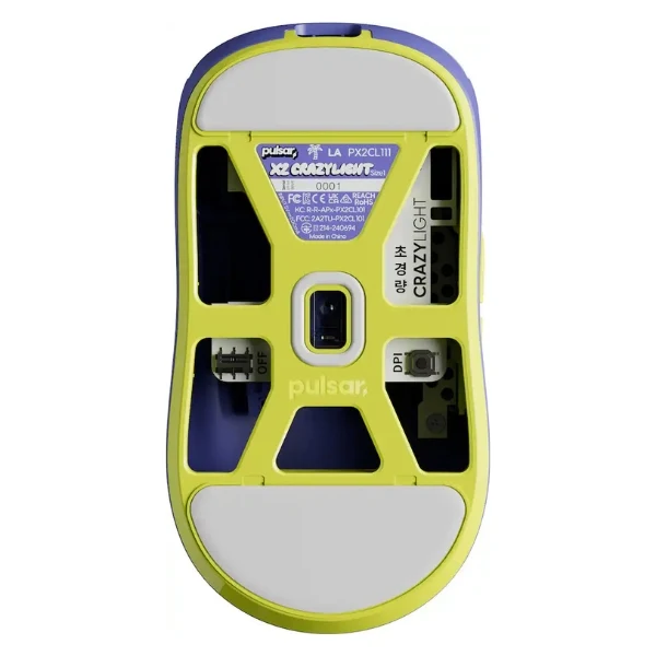 Mouse gaming inalámbrico Pulsar X2 CrazyLight Mini LA Edition 32000 DPI con sensor XS-1 - PX2CL111 - Morado