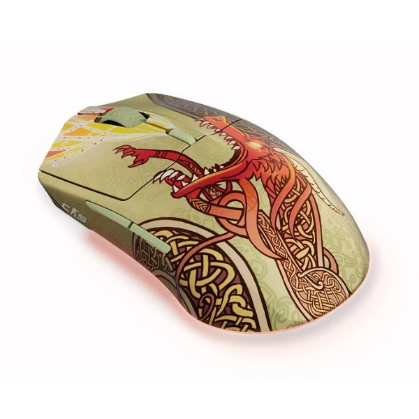 Mouse gaming inalámbrico SteelSeries Aerox 3 Wireless CS2 Dragon Lore Edition RGB 18000 DPI - 62614 - Rojo