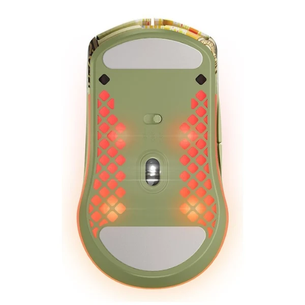 Mouse gaming inalámbrico SteelSeries Aerox 3 Wireless CS2 Dragon Lore Edition RGB 18000 DPI - 62614 - Rojo