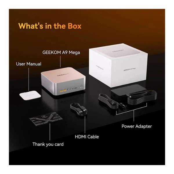 Mini PC GEEKOM A9 Mega - Ryzen AI Max+ 395 (3.0GHz) - 128GB RAM - 2 TB SSD NVMe