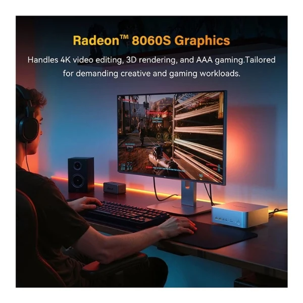 Mini PC GEEKOM A9 Mega - Ryzen AI Max+ 395 (3.0GHz) - 128GB RAM - 2 TB SSD NVMe