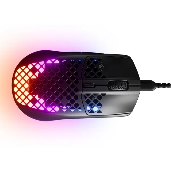 Mouse gaming cableado SteelSeries Aerox 3 Wired Onyx RGB ultraligero 18000 DPI - 62611 - Negro