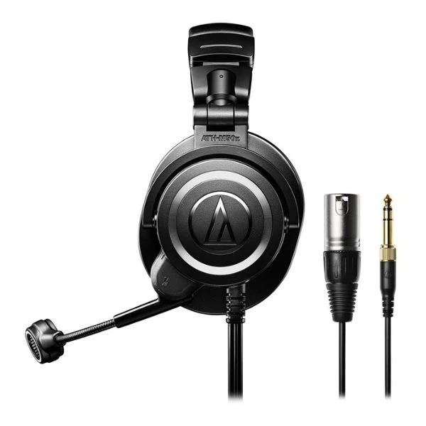 Audio-Technica ATH-M50xSTS StreamSet Analog Headset - Black; Streaming Stereo Headset with 45mm Drivers; Switchable Earpads; 3,5mm/XLR Male Outputs