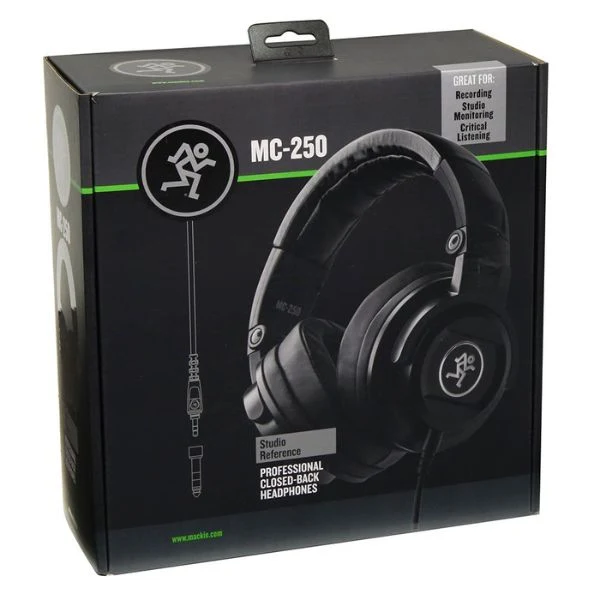 Audífonos Mackie MC-250 Over-Ear Closed-Back de Referencia con Cable - Negro - 2049420-00