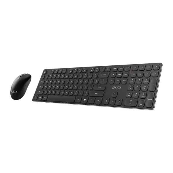 Combo Teclado y Mouse Inalámbrico MSI Forge K210 Wireless, Scissor Switch, Teclas Multimedia - USB 2.0 - Negro