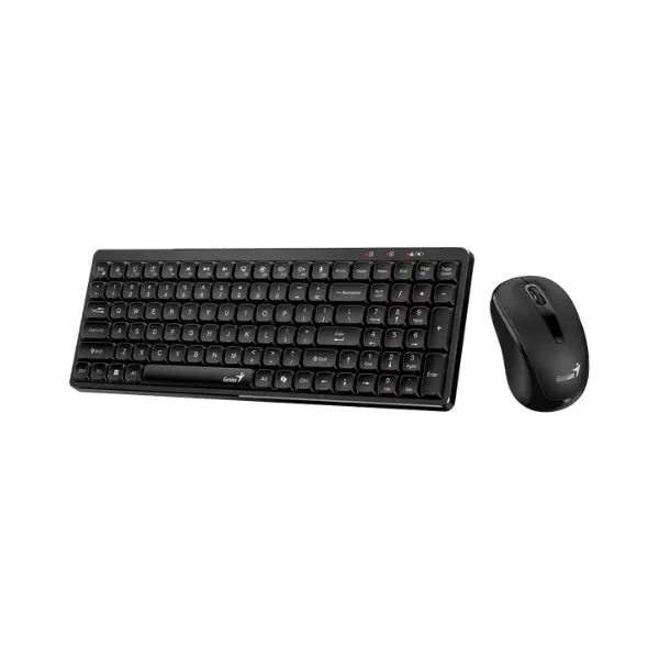 Combo Teclado y Mouse Inalámbrico Genius Luxemate Q8100 1200DPI 3 Botones Multimedia, Español - 31340019401 - Negro