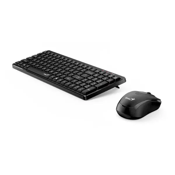 Combo Teclado y Mouse Inalámbrico Genius Luxemate Q8100 1200DPI 3 Botones Multimedia, Español - 31340019401 - Negro