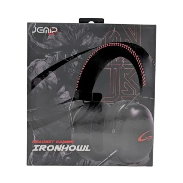 Audífono Gaming Jemip Ironhoul con Micrófono Integrado y Conexión 3.5 mm - JPGIRONHOWLC033 - Negro