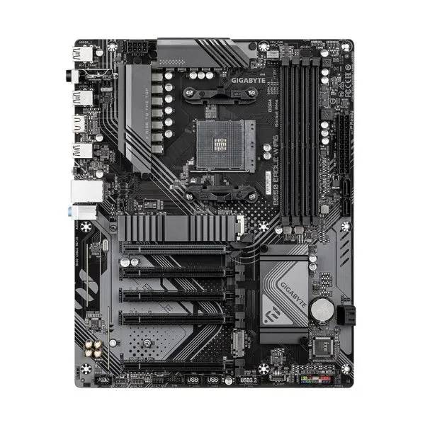 Kit para PC: Procesador AMD Ryzen 5 5500 6 Núcleos 3.6GHz 16MB Cache + Tarjeta Madre GIGABYTE B550 Eagle WiFi6 Socket AM4 DDR4 ATX + Memoria RAM G.Skill Ripjaws V 16 GB DDR4-3200 Black