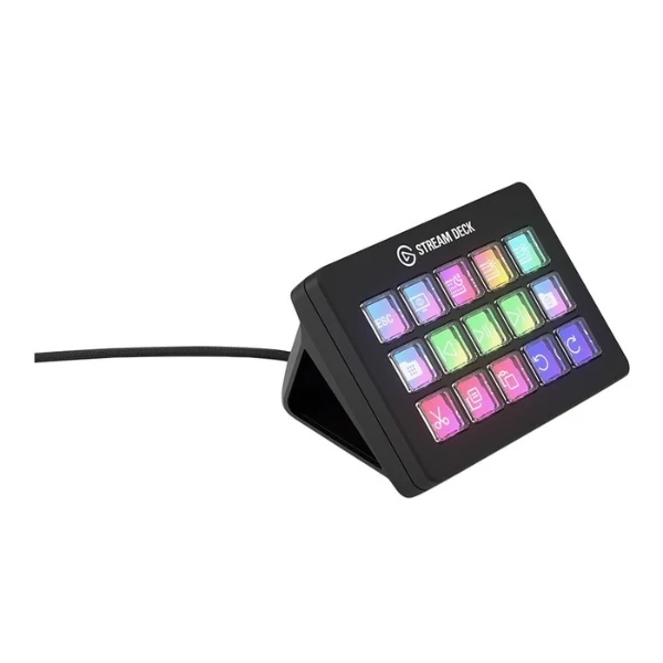 Stream Deck Scissor Keys Mark 2 Elgato - 15 Teclas LCD Personalizables - Controlador de Contenido Compatible Mac y PC - 10GBL9901