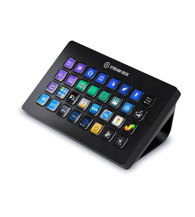 Stream Deck XL Elgato 32 Teclas LCD Personalizables - Controlador de Contenido Compatible Mac y PC - 10GAT9901