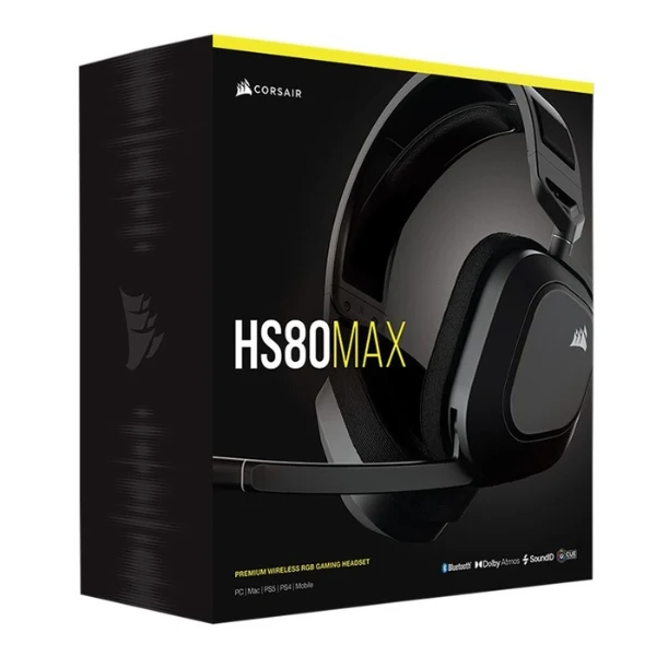 Audífonos Corsair HS80 MAX WIRELESS Gaming Headset - Gris Acero - CA-9011295-NA