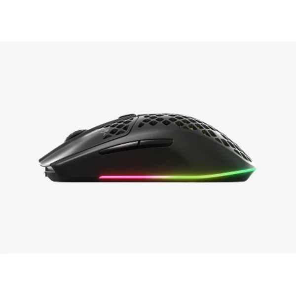 Mouse gaming inalámbrico SteelSeries Aerox 3 Wireless Onyx RGB ultraligero 18000 DPI - 62612 - Negro