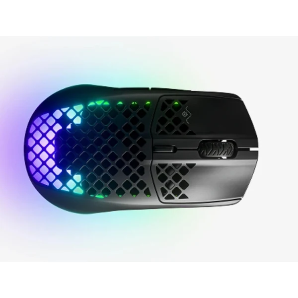 Mouse gaming inalámbrico SteelSeries Aerox 3 Wireless Onyx RGB ultraligero 18000 DPI - 62612 - Negro