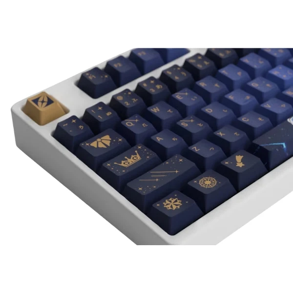 Bundle HYTE de colección con set de keycaps PBT y desk pad 900 x 400 mm diseño Rosuuri