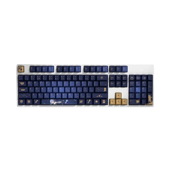 Bundle HYTE de colección con set de keycaps PBT y desk pad 900 x 400 mm diseño Rosuuri