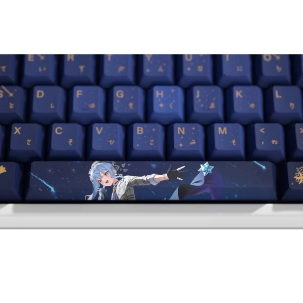 Bundle HYTE de colección con set de keycaps PBT y desk pad 900 x 400 mm diseño Rosuuri