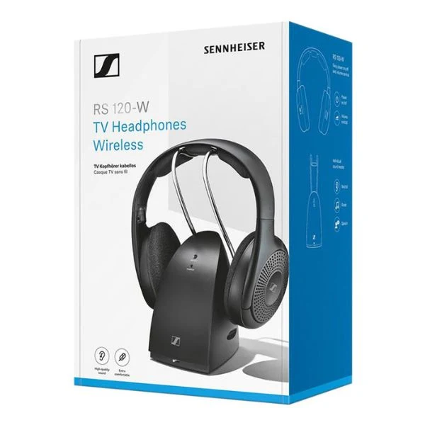 Audífonos Sennheiser RS 120-W Inalámbricos para TV - Negro - 700171