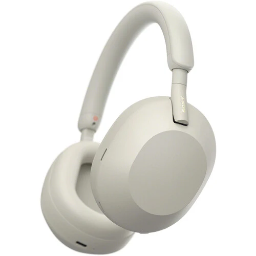 Audífono Sony WH-1000XM5 Active Noise Canceling Wireless Bluetooth Over-Ear Headphones - Plateado - WH1000XM5/S