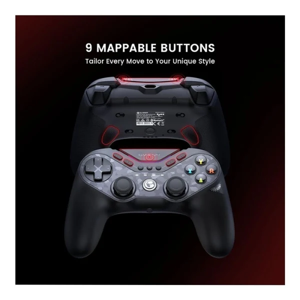 Control inalámbrico GameSir Tarantula Pro para Nintendo Switch, Android, PC e iOS con RGB - GAMESIR-T3 PRO - Negro