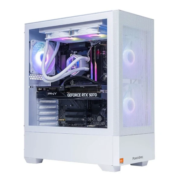 PC Computador PowerSpec G728 - Ryzen 5 7600X3D (4.1GHz) - NVIDIA GeForce RTX 5070 - 32GB RAM - 2 TB SSD NVMe