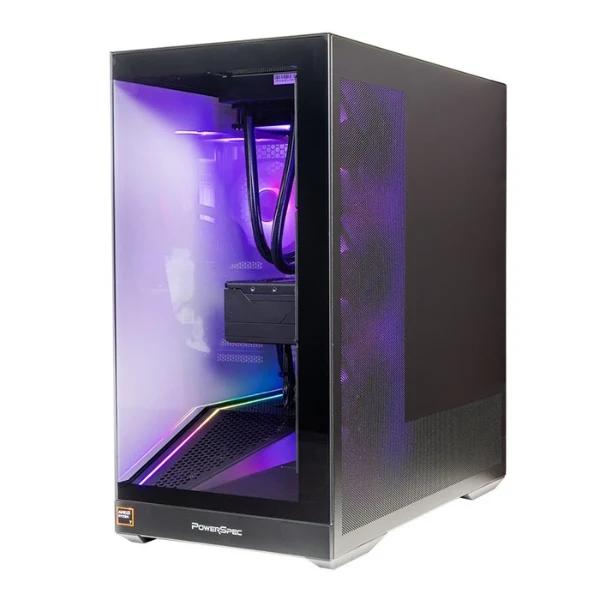 PC Computador PowerSpec G764 AMD Ryzen 7 9800X3D - AM5 - 32GB DDR5-6000 - 2TB NVMe SSD - Gráficos AMD Radeon RX 9070 XT 16GB GDDR6 - Fuente 850W - 1000003037
