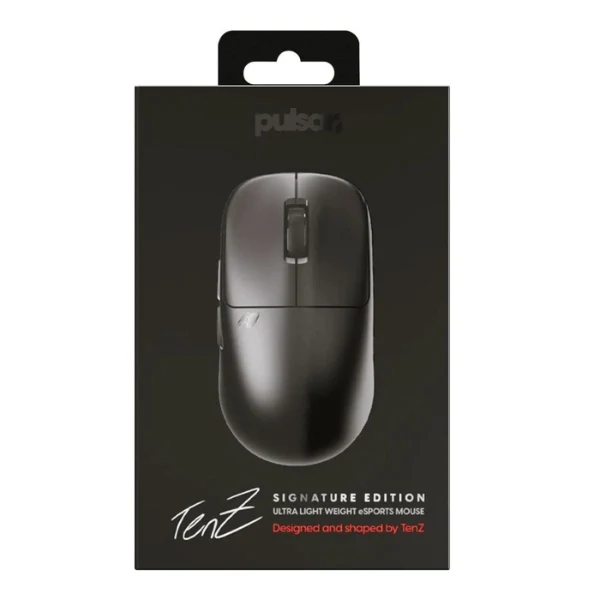 Mouse gaming inalámbrico Pulsar TenZ Signature Edition Medium Black 32000 DPI con sensor XS-1 - PTZW21 - Negro