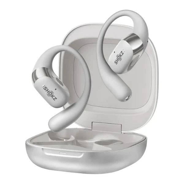 Audífono Shokz Hyrox OpenFit 2+ Open True Wireless Bluetooth Earbuds - Gris - T921-ST-GY-US