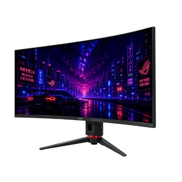 Monitor Gamer Curvo Jemip Supreme Addict 34" UltraWide QHD 3440x1440 180Hz VA 1000R HDMI-DP - JPGSAC253418B-925 - Negro