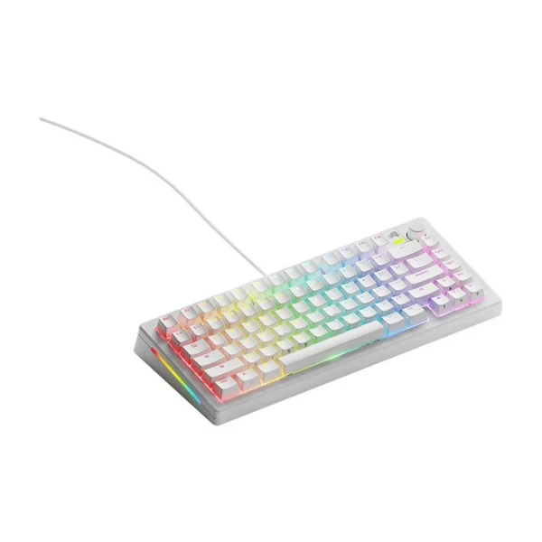 Teclado Mecánico Gaming Glorious GMMK 3 75% Blanco Hot-Swap Fox Linear