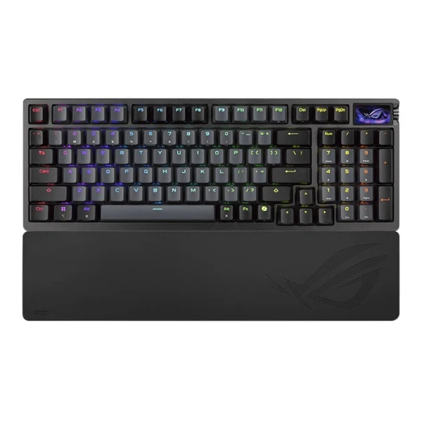 Teclado gaming inalámbrico ASUS ROG Azoth 96 HE RGB con switches magnéticos ROG HFX V2 - AZOTH96HE/B/PBT - Negro