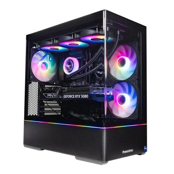 PC Computador PowerSpec G484 Intel Core i9 14900KF - FCLGA1700 - 64GB DDR5-6000 - 2TB NVMe SSD - Gráficos NVIDIA GeForce RTX 5080 16GB GDDR7 - Fuente 1000W - 1000002623