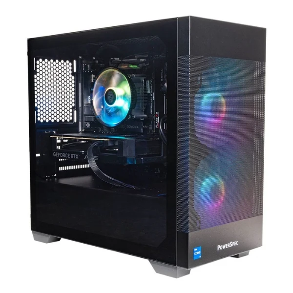 PC Computador PowerSpec G240 Intel Core i5 14400F - FCLGA1700 - 16GB DDR5-6000 - 1TB NVMe SSD - Gráficos NVIDIA GeForce RTX 5060 8GB GDDR7 - Fuente 650W - 1000002620