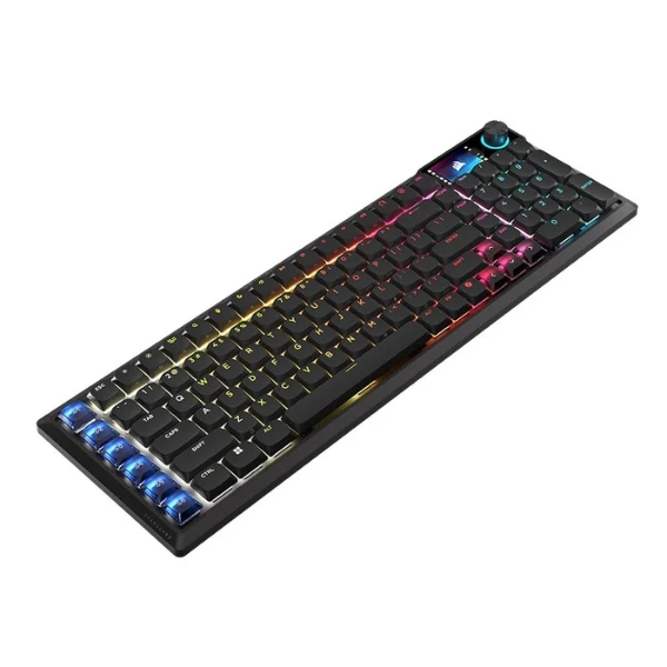 Teclado gaming inalámbrico Corsair VANGUARD AIR 99 RGB con switches OPX Optical y Stream Deck integrado - CH-91HA01B-NA - Negro
