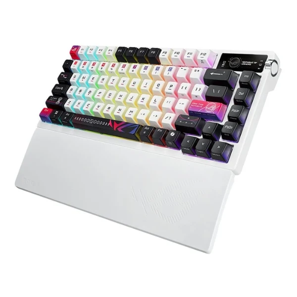 Teclado Mecánico Inalámbrico ASUS ROG Azoth X 75% Blanco Hot-Swap OLED