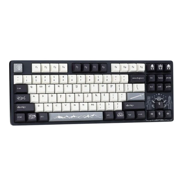 Teclado mecánico gaming Drop ENTR The Lord of the Rings Gondor TKL RGB con switches Gateron Yellow - MDX-37875-7 - Negro