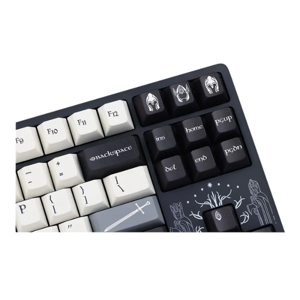Teclado mecánico gaming Drop ENTR The Lord of the Rings Gondor TKL RGB con switches Gateron Yellow - MDX-37875-7 - Negro
